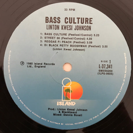 Linton Kwesi Johnson : Bass Culture (LP, Album)