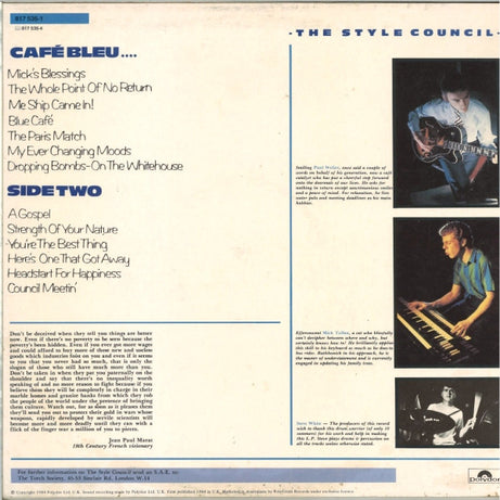 The Style Council : Café Bleu (LP, Album)