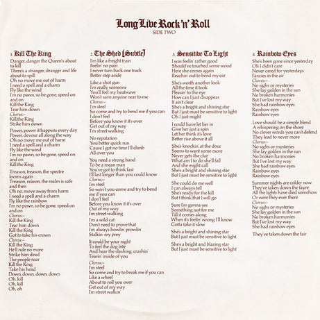 Rainbow : Long Live Rock 'N' Roll (LP, Album, Gat)