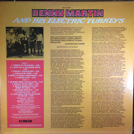 Benny Martin And His Electric Turkeys : Turkey In The Grass (LP, Album)