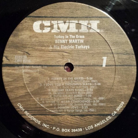 Benny Martin And His Electric Turkeys : Turkey In The Grass (LP, Album)