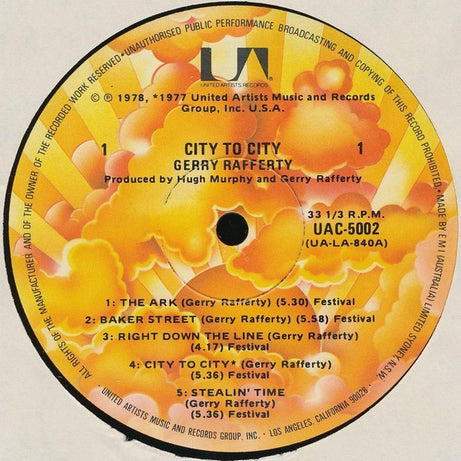 Gerry Rafferty : City To City (LP, Album)