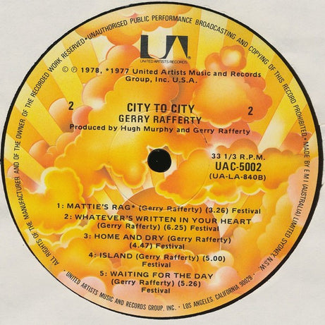 Gerry Rafferty : City To City (LP, Album)