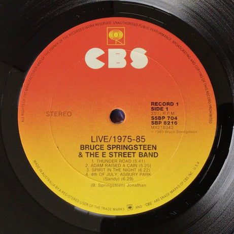 Bruce Springsteen & The E-Street Band : Live/1975-85 (5xLP, Album + Box)