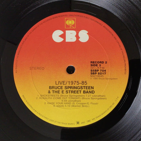 Bruce Springsteen & The E-Street Band : Live/1975-85 (5xLP, Album + Box)