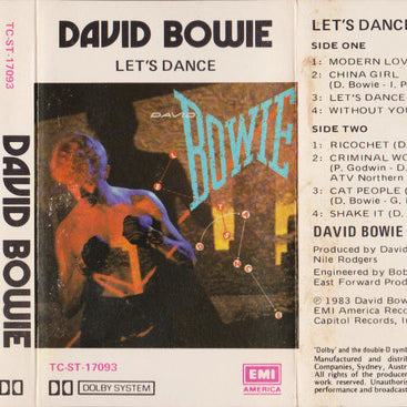 David Bowie : Let's Dance (Cass, Album)