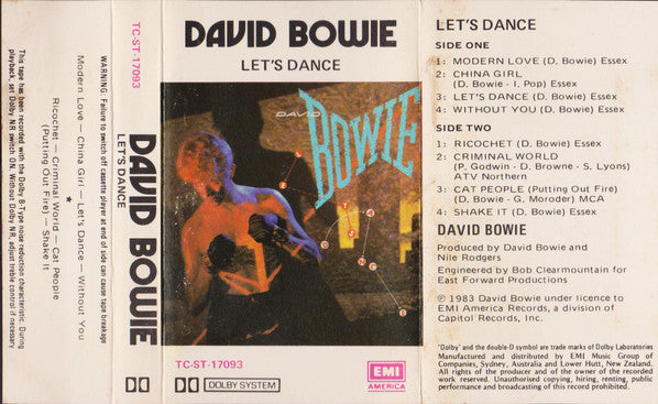 David Bowie : Let's Dance (Cass, Album)