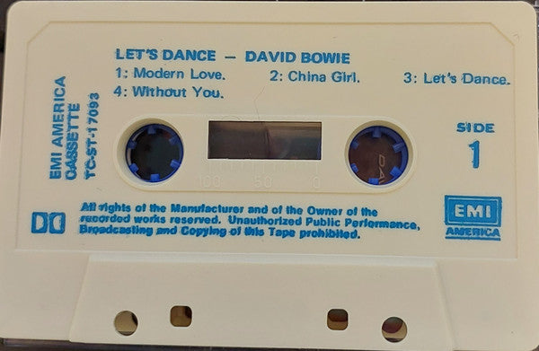 David Bowie : Let's Dance (Cass, Album)