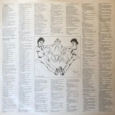 Michael Jackson : Thriller (LP, Album, RP, Gat)