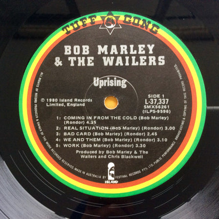 Bob Marley & The Wailers : Uprising (LP, Album)