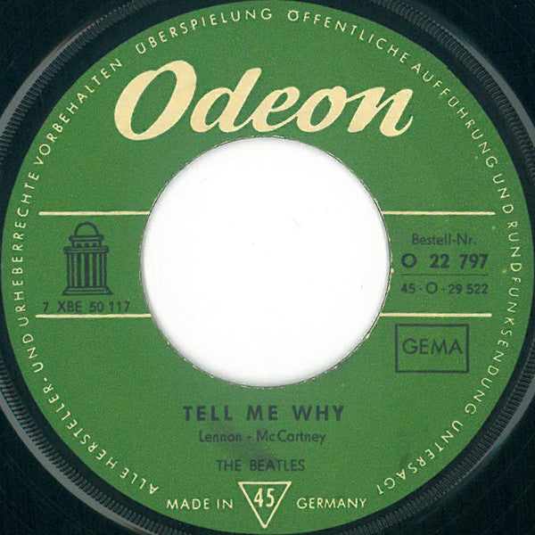 The Beatles : Tell Me Why / If I Fell (7", Single)