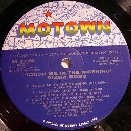 Diana Ross : Touch Me In The Morning (LP, Album, Hol)