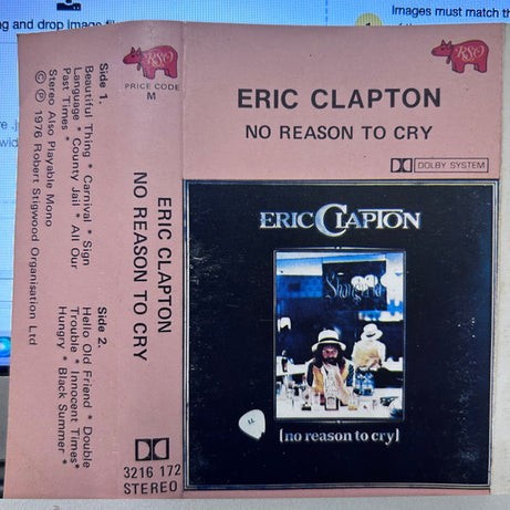 Eric Clapton : No Reason To Cry (Cass, Album)