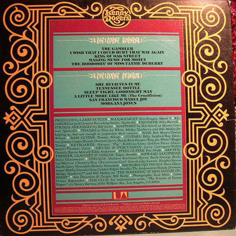 Kenny Rogers : The Gambler (LP, Album)