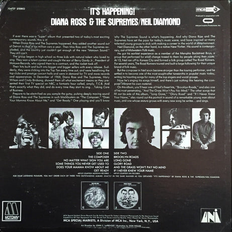 Diana Ross & The Supremes* / Neil Diamond : It's Happening! (LP, Comp)