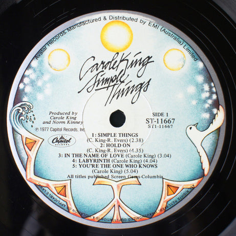 Carole King : Simple Things (LP, Album, Gat)