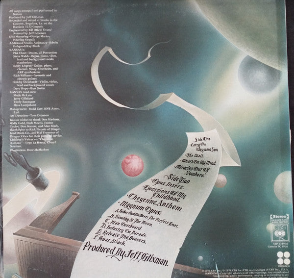 Kansas (2) : Leftoverture (LP, Album)