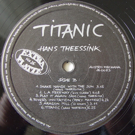 Hans Theessink : Titanic (LP)