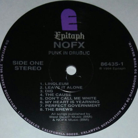 NOFX : Punk In Drublic (LP, Album, RE, RP)