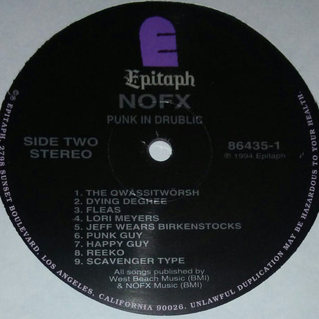 NOFX : Punk In Drublic (LP, Album, RE, RP)