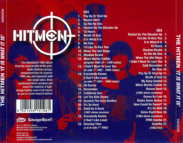 The Hitmen (4) : It Is What It Is (2xCD, Album, RE, RM, Exp)