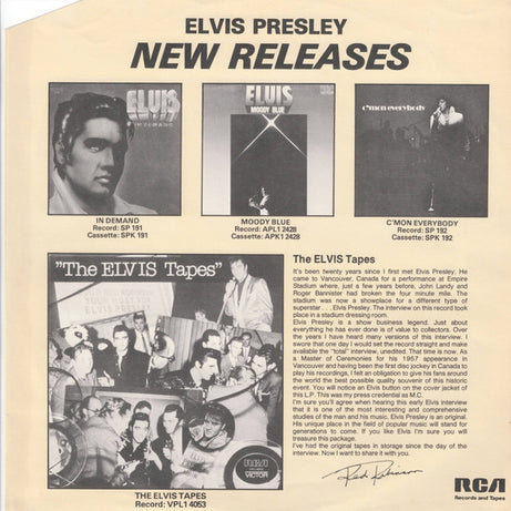 Elvis Presley : That's The Way It Is (LP, Album, RE)