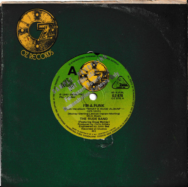 The Rude Band : I'm A Punk (7", Single, Promo, Smplr)