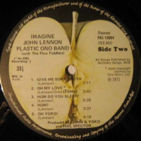 John Lennon : Imagine (LP, Album)