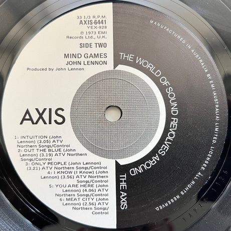 John Lennon : Mind Games (LP, Album, RE)