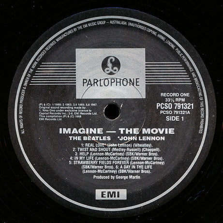 John Lennon : Imagine (Music From The Motion Picture) (2xLP, Comp)