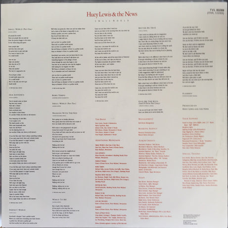 Huey Lewis & The News : Small World (LP, Album)