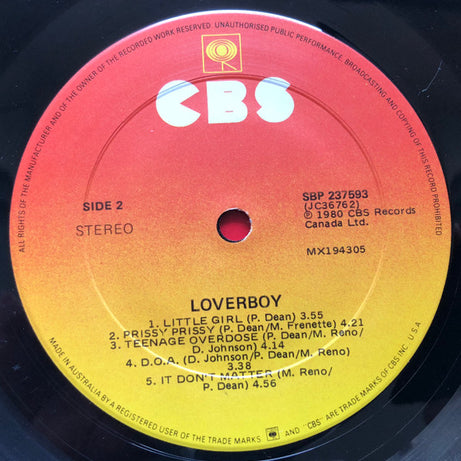 Loverboy : Loverboy (LP, Album)