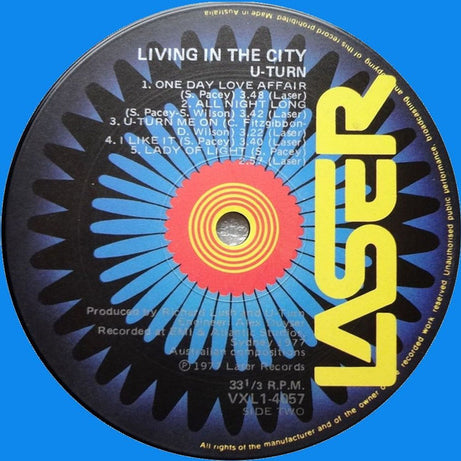 U-Turn (8) : Living In The City (LP)