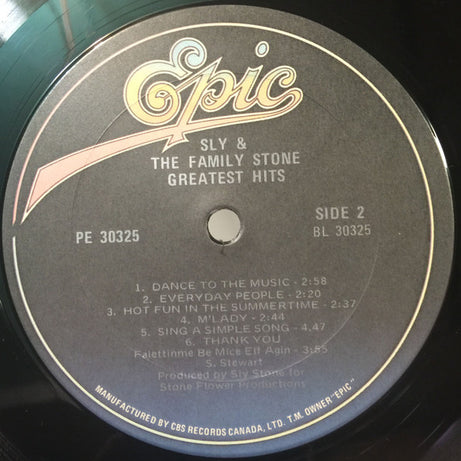 Sly & The Family Stone : Greatest Hits (LP, Comp, RE)
