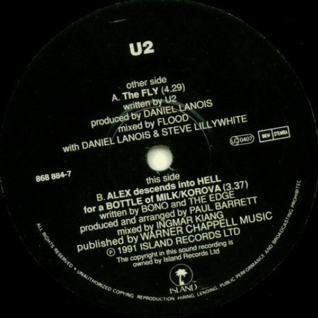 U2 : The Fly (7", Single)