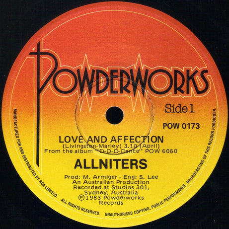 Allniters : Love And Affection (7", Single)