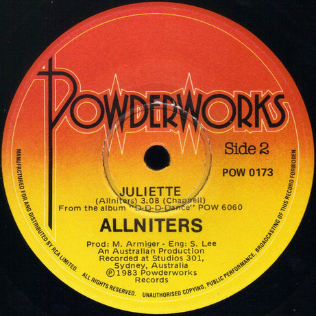 Allniters : Love And Affection (7", Single)