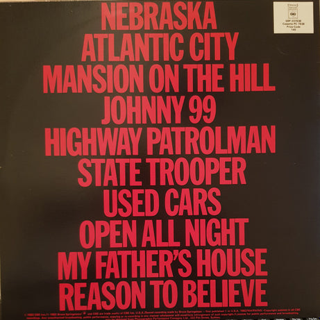 Bruce Springsteen : Nebraska (LP, Album)