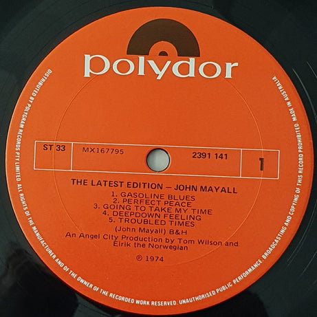 John Mayall : The Latest Edition (LP, Album)