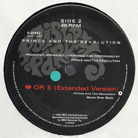 Prince And The Revolution : Kiss (12", Single)