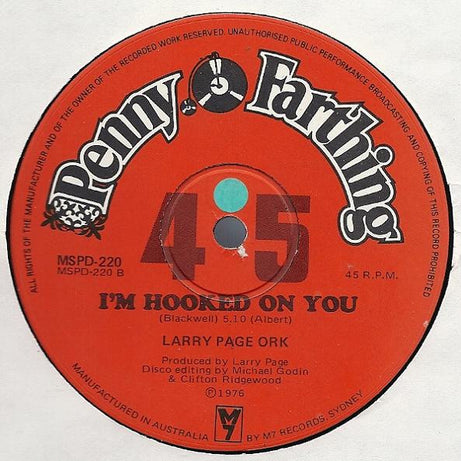 Larry Page Orchestra : Erotic Soul / I'm Hooked On You (12")