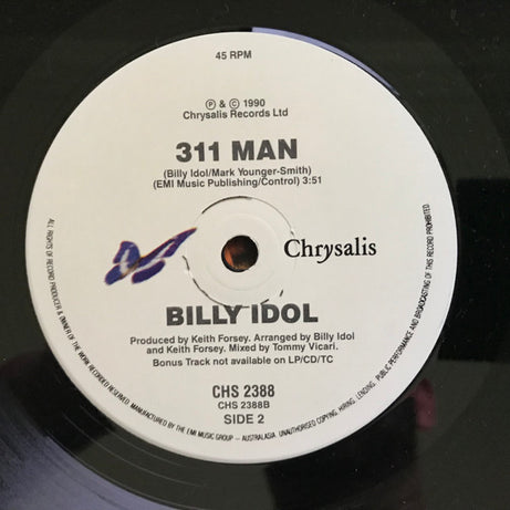 Billy Idol : Cradle Of Love (7", Single)