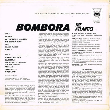 The Atlantics : Bombora (LP, Album, Mono)