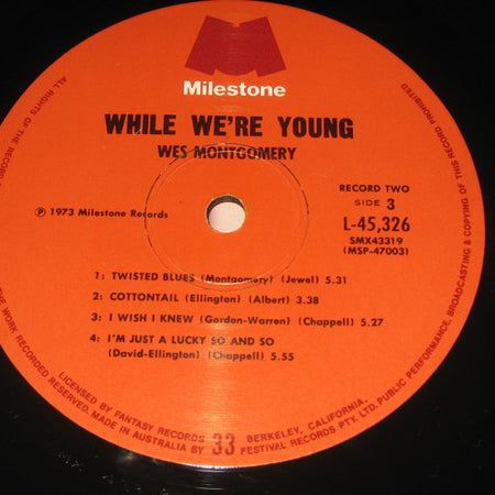 Wes Montgomery : While We're Young (2xLP, Comp, Gat)