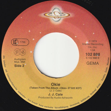 J.J. Cale : Carry On / Okie (7", Single)
