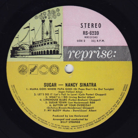 Nancy Sinatra : Sugar (LP, Album)