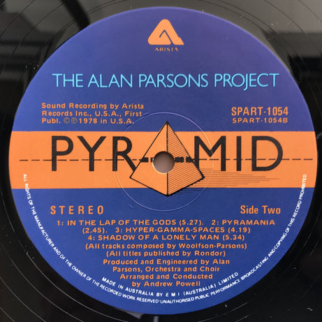 The Alan Parsons Project : Pyramid (LP, Album, Gat)