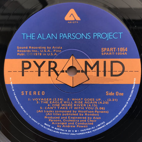 The Alan Parsons Project : Pyramid (LP, Album, Gat)