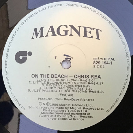 Chris Rea : On The Beach (LP, Album)