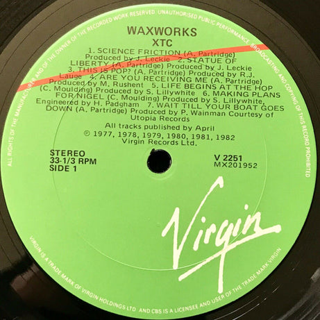 XTC : Waxworks - Some Singles 1977-1982 (LP, Comp)